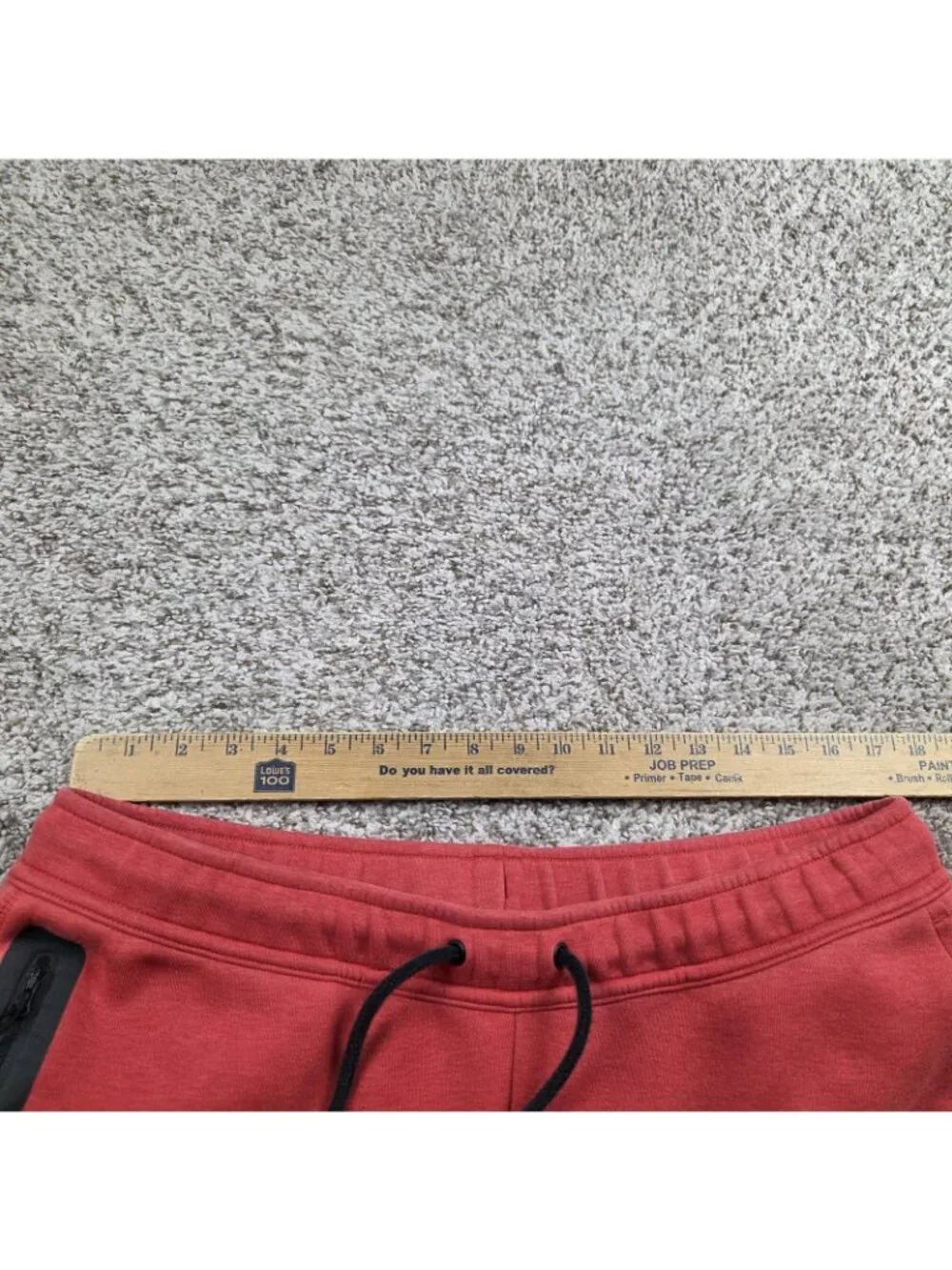 Nike Tech Fleece Joggers Sweatpants Men's XL Red Track Pants Flaw